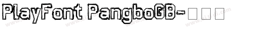 PlayFont PangboGB字体转换